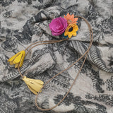 Collier Fleurs de Cuir - Été